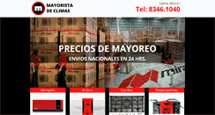 Desktop Screenshot of mayoristadeclimas.com
