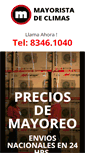 Mobile Screenshot of mayoristadeclimas.com